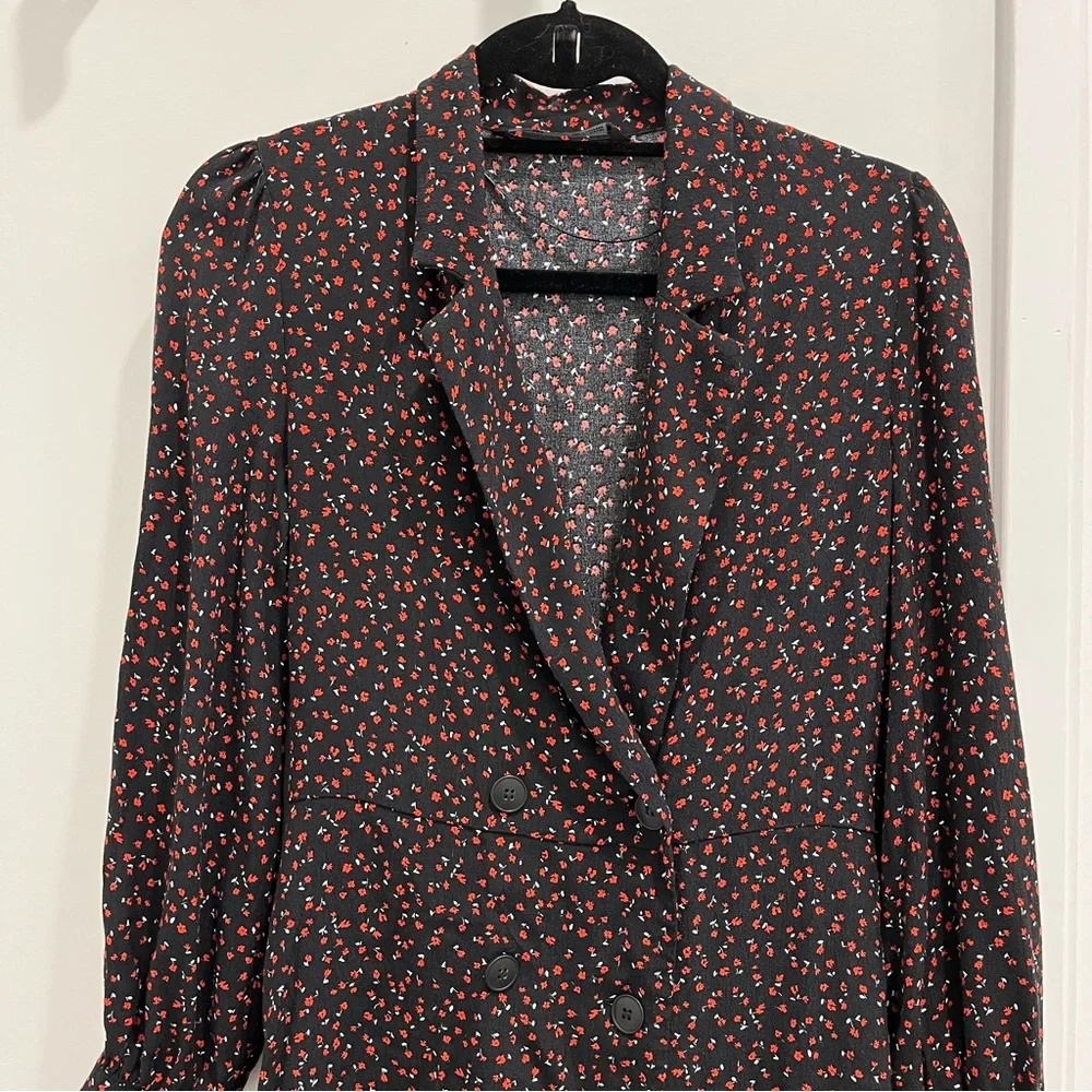 Zara black ditsy print romper - Picture 2 of 6